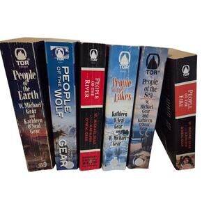 Lot 6 W, Michael Gear People of... Series Books Kathleen O'neal Gear Novel
